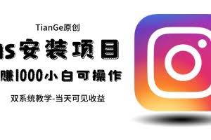 帮别人安装ins，一单赚10元-30元不等，可以日入千元（当天见收益）