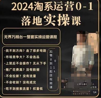 老肥电商·2024淘系运营从0-1落地实操课,无界万相台一整套实操运营课程