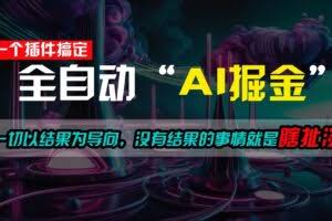 一插件搞定！每天半小时，日入500＋，一切以结果为导向，没有结果的事情就是瞎扯淡