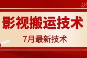 7月29日最新影视搬运技术，各种破百万播放