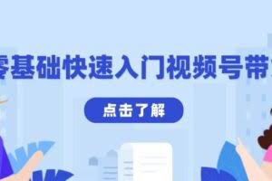 （13850期）零基础快速入门视频号带货：学会用剪映制作爆款视频，助你变现收益翻倍