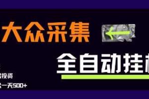 大众采集全自动玩法，新手小白轻松一天5张+，操作简单零成本【揭秘】