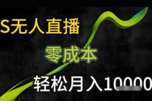 KS无人直播25年最新玩法，只需一部手机，轻松月入1W+【揭秘】