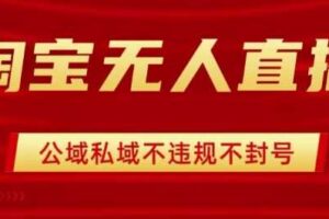 淘宝无人直播带货最新技术，不封号，不违规 操作简单，开播爆单，日入1k+【揭秘】