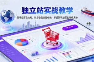 独立站实战教学，跨境经营全攻略，助您告别流量依赖，掌握跨境经营的终极奥