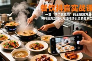 （16975期）餐饮抖音实战课：一套“学了就能用”的全链路方法论，将抖音真正转化为可持续引流的盈利工具