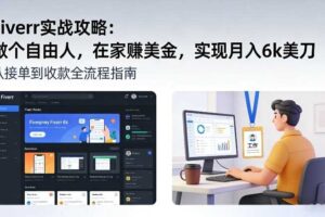 Fiverr实战攻略,做个自由人,在家賺美金,实现月入6k美刀