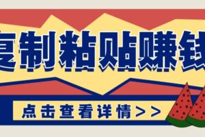 零门槛零成本复制粘贴赚钱项目,评论区留言评论即可轻松日赚取100+