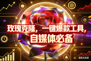 (17792期)玫瑰克隆,ai鲁大魔工具,自媒体必备神器,一键爆款,详细教程。