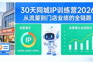 30天同城IP训练营2026年，从流量到门店业绩的全链路