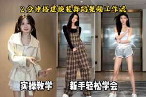 通过Coze工作流,制作《跳舞卡点换装视频》,两分钟制作完成,从0到1演示搭建过程