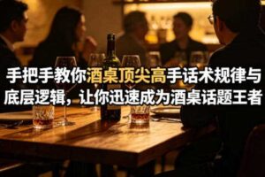 付费文章:手把手教你酒桌顶尖高手话术规律与底层逻辑,让你迅速成为酒桌话题王者(二十年全网独家经验分享)