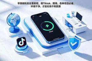 （18558期）苹果刷机和设置教程，做Tiktok、跨境、各种项目必备，环境干净，才能杜绝不利因素