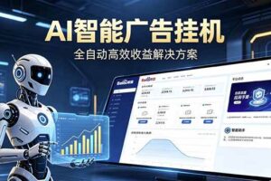 （18661期）Ai智能广告挂机 别再瞎折腾了！这个全自动挂机项目，新手当天见钱，告别频繁换项目的烦恼
