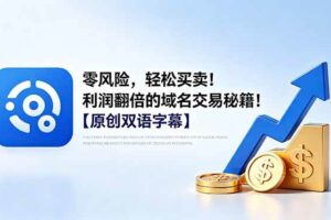 （18721期）零风险，轻松买卖！利润翻倍的域名交易秘籍！【原创双语字幕】