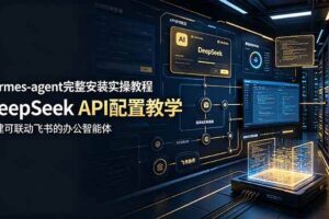 （19128期）hermes-agent完整安装实操教程，DeepSeek API配置教学，搭建可联动飞书的办公智能体