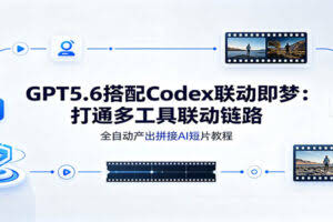 GPT5.6搭配Codex联动即梦：打通多工具联动链路，全自动产出拼接AI短片教程