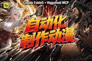 AI自动化动漫制作！Claude Fable 5接入Higgsfield MCP，直接生成完整创意内容