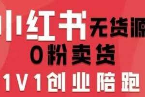 小红书无货源0粉电商课，开店准备、选品策略、笔记撰写、视频剪辑、数据分析、账号打造、资料文档（更新26年7月24日）