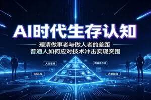 AI时代生存认知：理清做事者与做人者的差距，普通人如何应对技术冲击实现突围