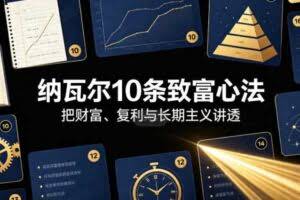 付费文章：纳瓦尔10条致富心法
