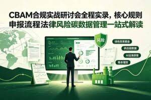 （19235期）CBAM合规实战研讨会全程实录，核心规则申报流程法律风险碳数据管理一站式解读