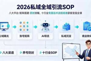 （19248期） 2026私域全域引流SOP｜八大平台·矩阵搭建·防封攻略，十行业专属话术流程精准获客变现全课