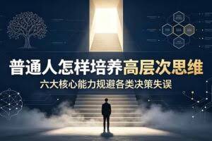 （19479期）付费文章：普通人怎样培养高层次思维，六大核心能力规避各类决策失误