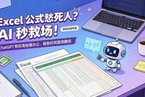 （19487期）Excel 公式愁死人？AI 秒救场！ChatGPT 帮你甩枯燥办公，摸鱼时间直接翻倍【原创双语字幕】
