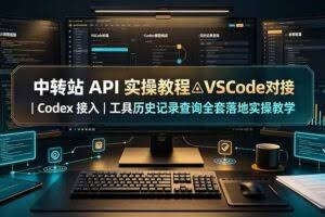 （19520期）中转站 API 实操教程△VSCode 对接｜Codex 接入｜工具历史记录查询全套落地实操教学