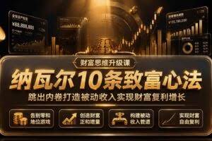 （19628期）付费文章：纳瓦尔10条致富心法，跳出内卷打造被动收入实现财富复利增长