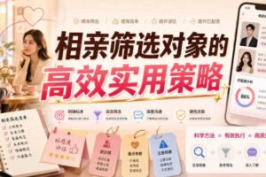 付费文章：相亲筛选对象的高效实用策略