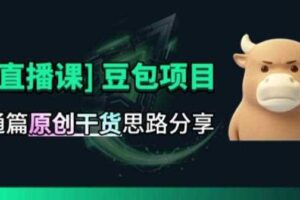【直播课】原创思路打豆包项目，全是独家思路分析