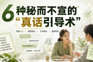 付费文章：6种秘而不宣的“真话引导术”