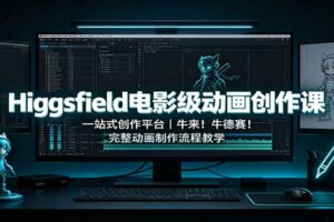 Higgsfield电影级动画创作课：一站式创作平台，牛来！牛德赛！完整动画制作流程教学