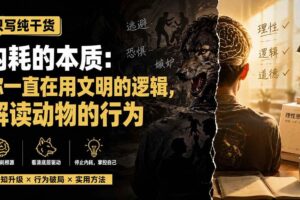 （19849期）付费文章：只写纯干货-内耗的本质：你一直在用文明的逻辑，解读动物的行为