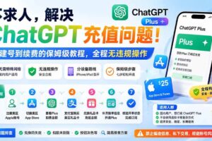（19898期）不求人，解决ChatGPT充值问题！从建号到续费的保姆级教程，全程无违规操作
