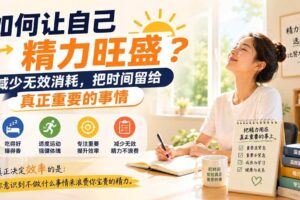 （20071期）付费文章：如何让自己精力旺盛？减少无效消耗，把时间留给真正重要的事情