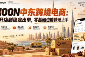NOON中东跨境电商：从开店到稳定出单，零基础也能快速上手（更新2026）