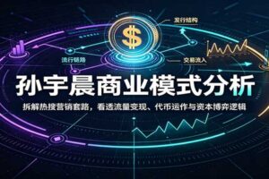 孙宇晨商业模式分析：拆解热搜营销套路，看透流量变现、代币运作与资本博弈逻辑