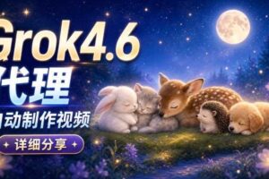 Grok 4.6代理自动制作视频！从提示词到成片全流程详细分享｜AI Agent实操分享