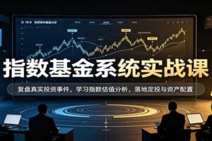 指数基金系统实战课：复盘真实投资事件，学习指数估值分析，落地定投与资产配置
