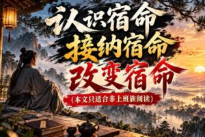某公众号付费文章：认识宿命，接纳宿命，改变宿命（本文只适合非上班族阅读）