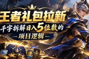 王者游戏礼包拉新_千字拆解日入5位数的项目逻辑