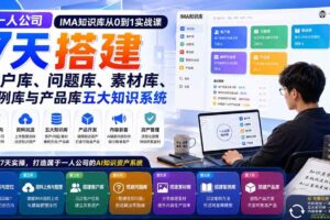 （20191期）一人公司IMA知识库从0到1实战课：7天搭建客户库、问题库、素材库、案例库与产品库五大知识系统