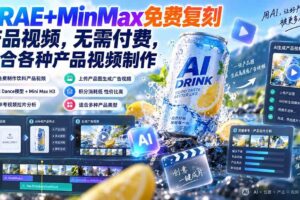 （20362期）TRAE+MinMax免费复刻产品视频，无需付费，适合各种产品视频制作