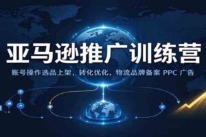亚马逊推广训练营：账号操作选品上架，转化优化，物流品牌备案PPC广告运营
