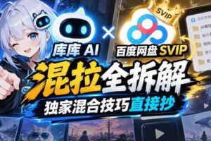 库库AI×百度网盘SVIP混拉全拆解，独家混合技巧直接抄